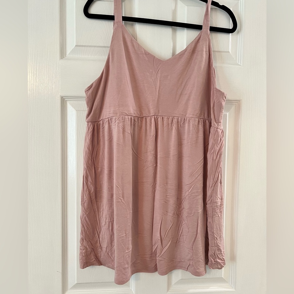 Soma Pale Pink Tunic Tank Tee Size XL
